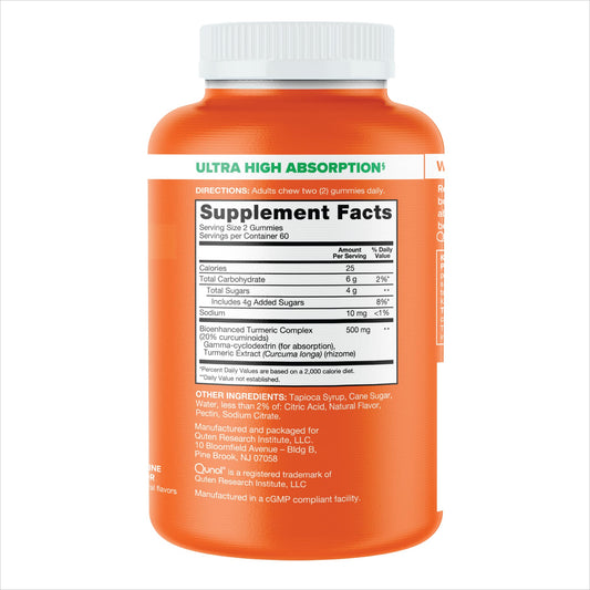 Qunol Turmeric Gummies bottle alternate view