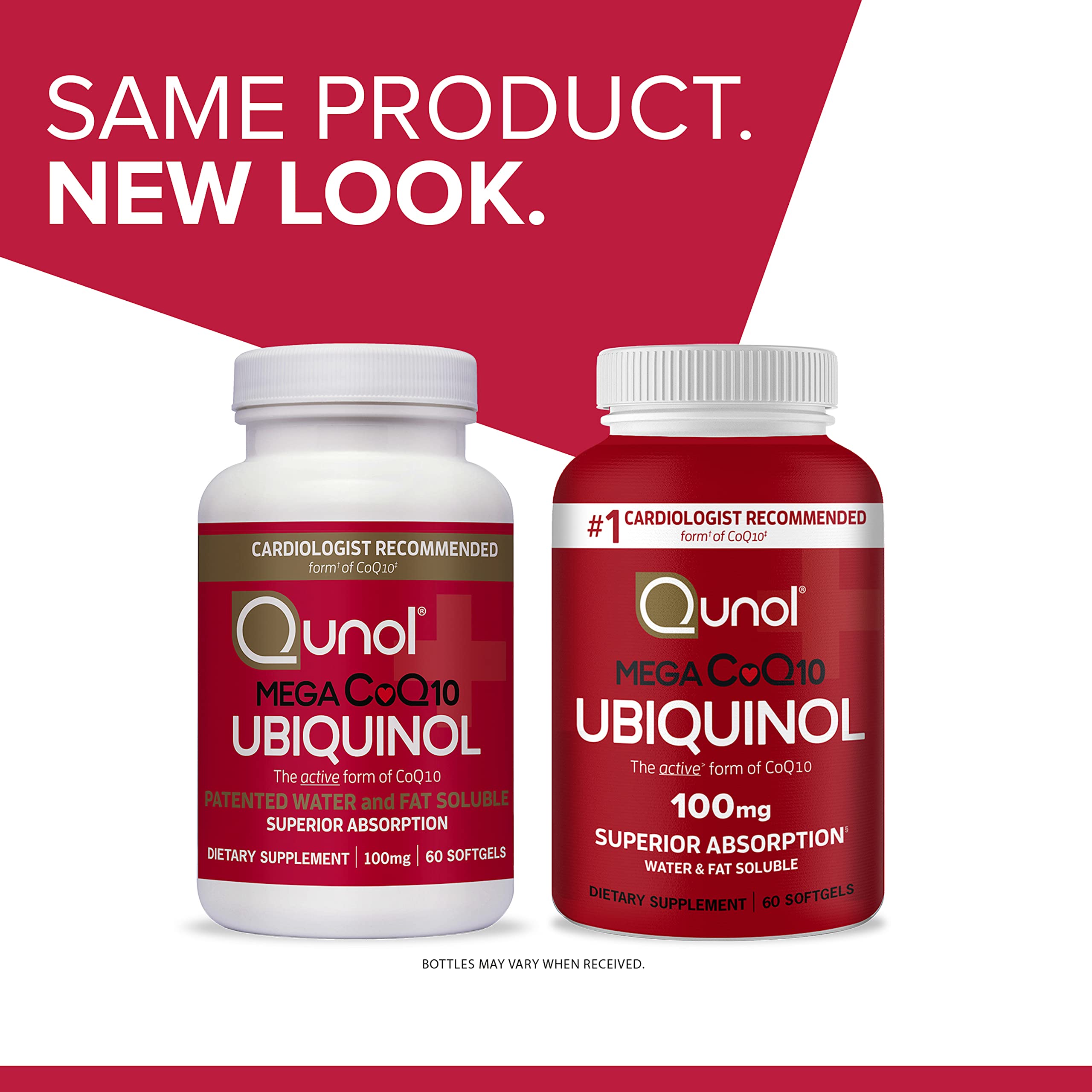 Qunol ubiquinol softgels 2-month supply packaging