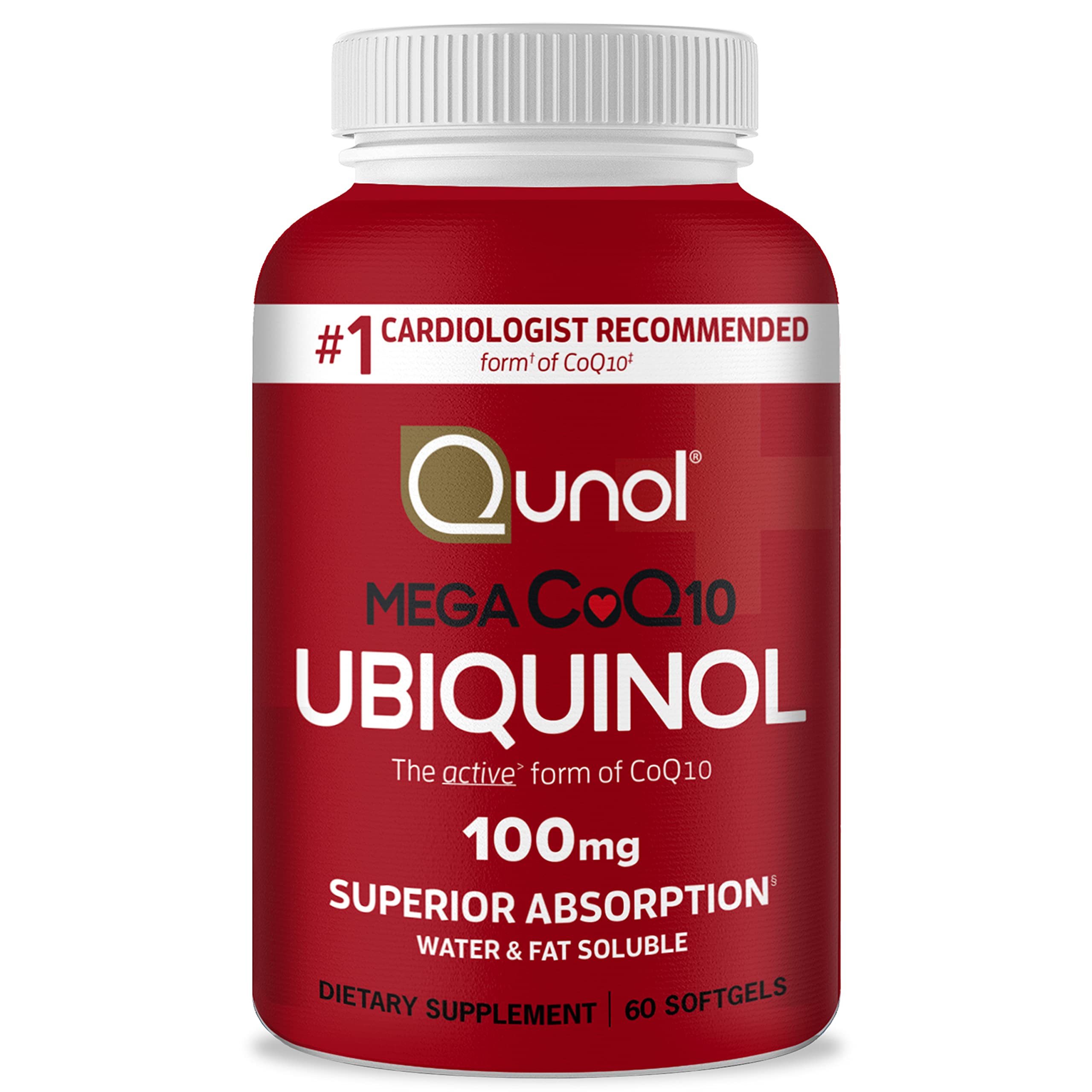 Qunol Ubiquinol 100mg softgels hero image