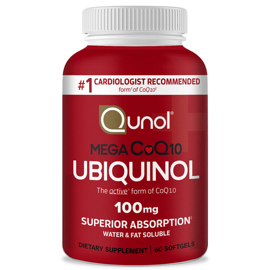 Qunol Ubiquinol 100mg softgels hero image