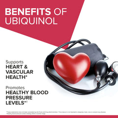Softgels visible inside the Qunol CoQ10 bottle
