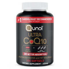 Qunol Ultra CoQ10 100mg Softgels — front view