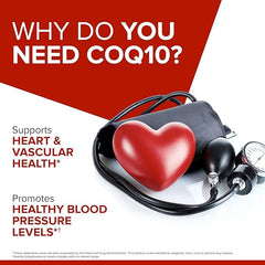 Heart health benefits illustration for CoQ10 supplement
