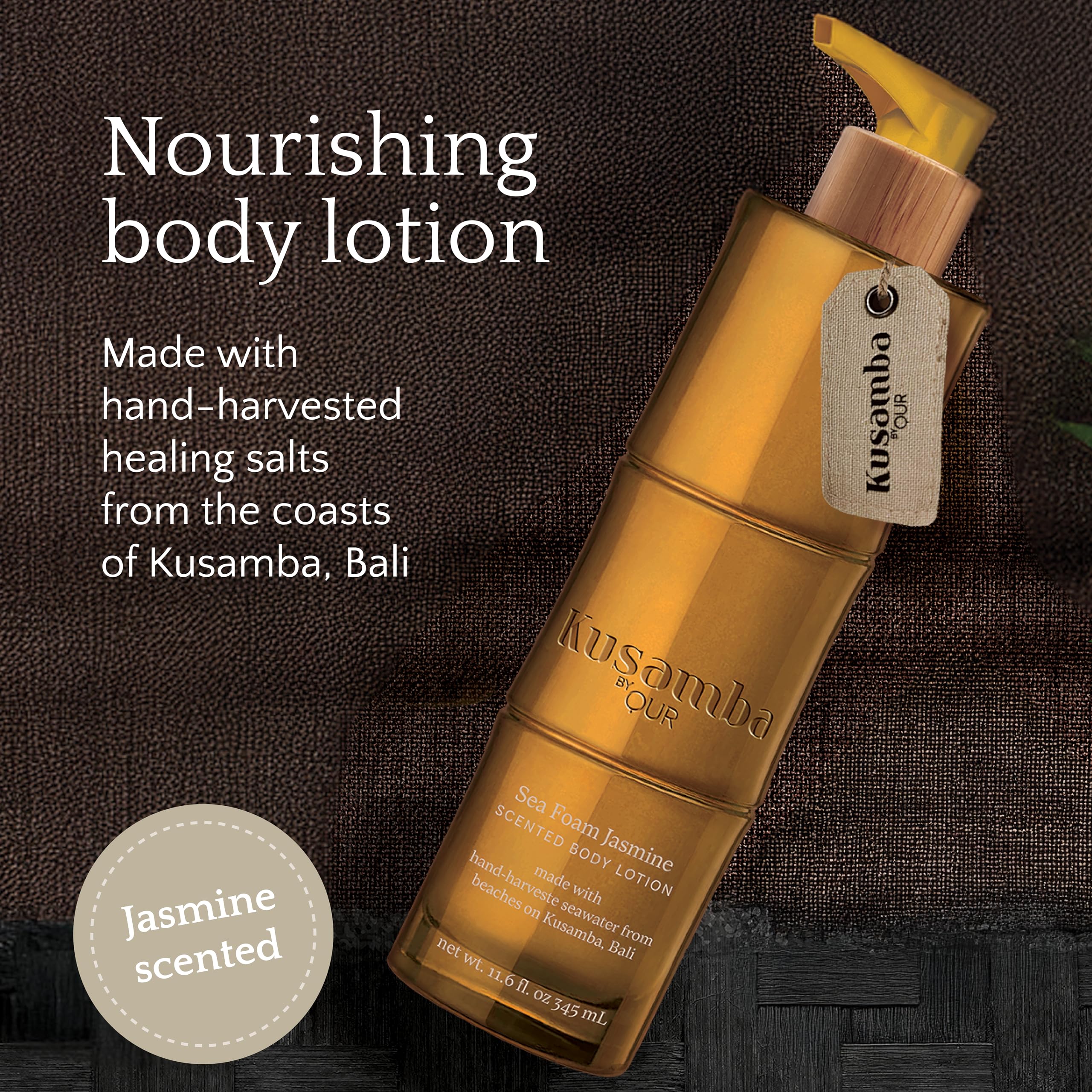 QUR SeaFoam Jasmine on skin shows smooth, fast-absorbing hydration.