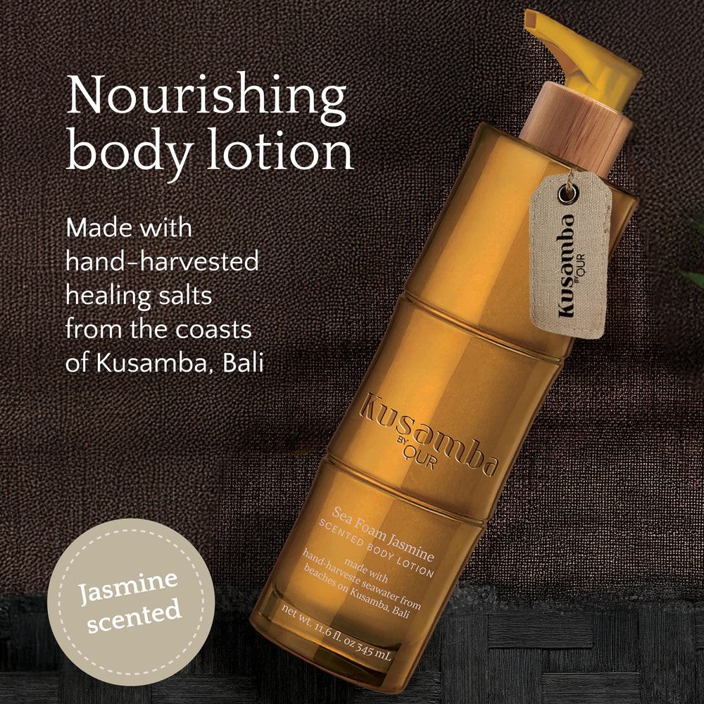 QUR SeaFoam Jasmine on skin shows smooth, fast-absorbing hydration.