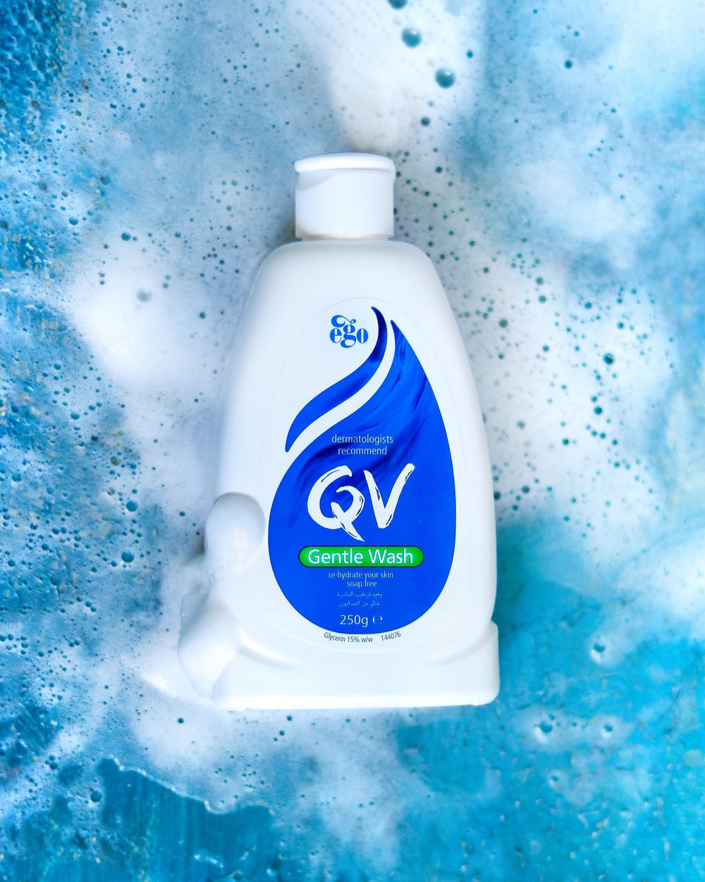 QV Gentle Wash 250ml packaging and bottle