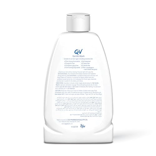 QV Gentle Wash 250ml side view