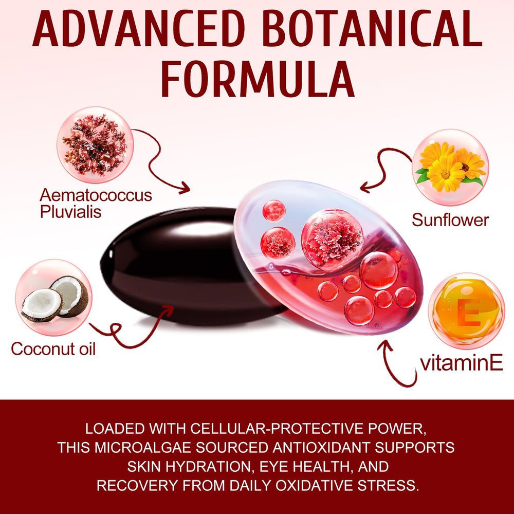 QYCOTXYR Astaxanthin 12mg bottle label