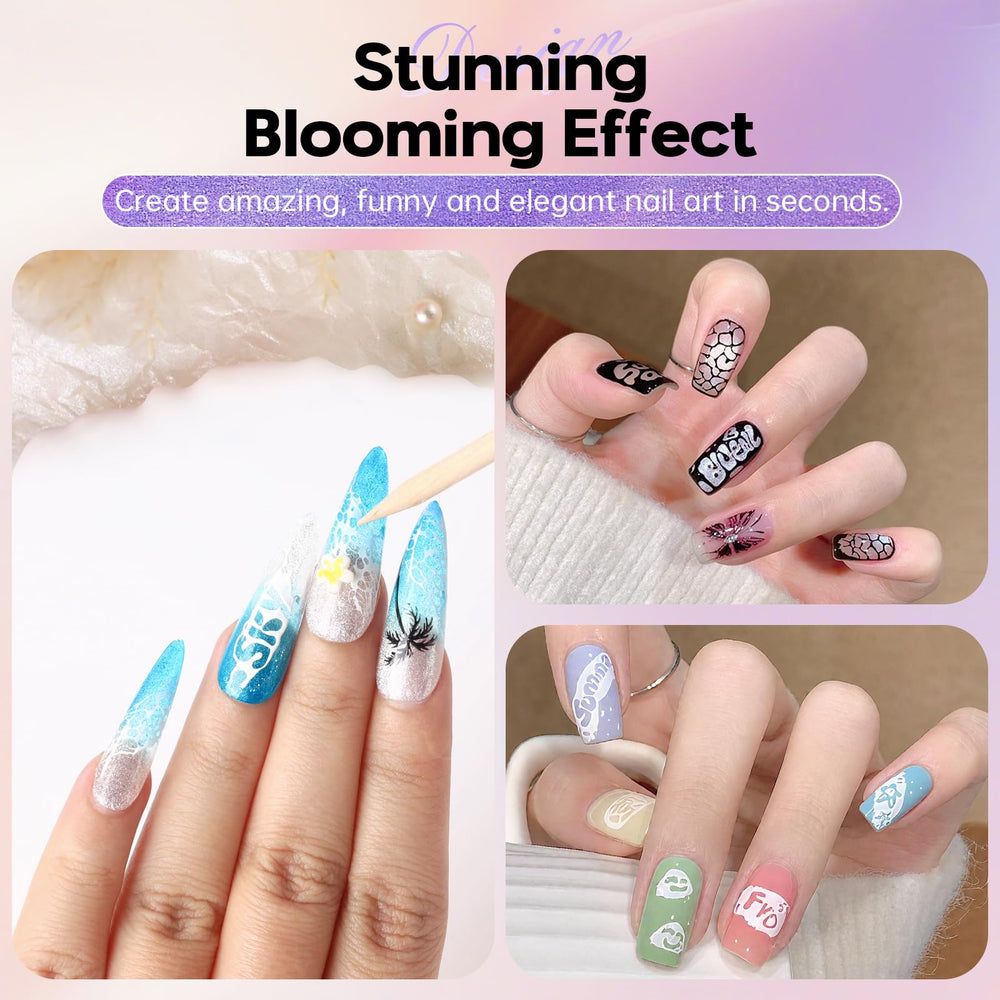 QZQETET lace-draw stick supports delicate poke gel patterns