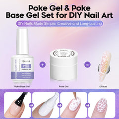 QZQETET poke gel black polish for chic accents