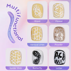 QZQETET wooden nail stick enables precise pattern drawing