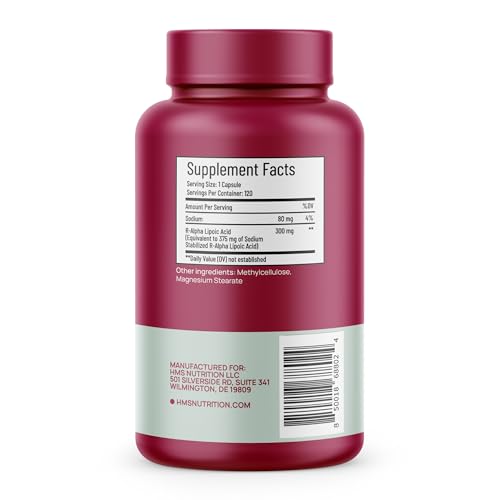 R-Lipoic Acid 300mg bottle with label