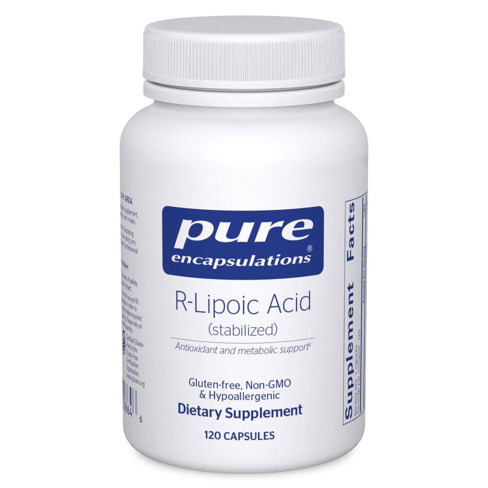 Bottle of Pure Encapsulations R-Lipoic Acid Stabilized 120 capsules
