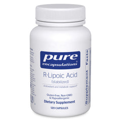 Bottle of Pure Encapsulations R-Lipoic Acid Stabilized 120 capsules