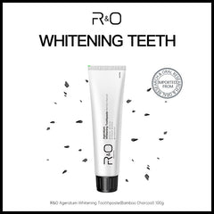Whitening effect on teeth using bamboo charcoal toothpaste