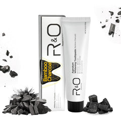 Front view of R&O Ageratum Whitening Toothpaste with Bamboo Charcoal 3.53 oz