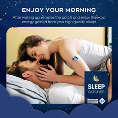 Applying RAAYAM sleep patch to clean skin