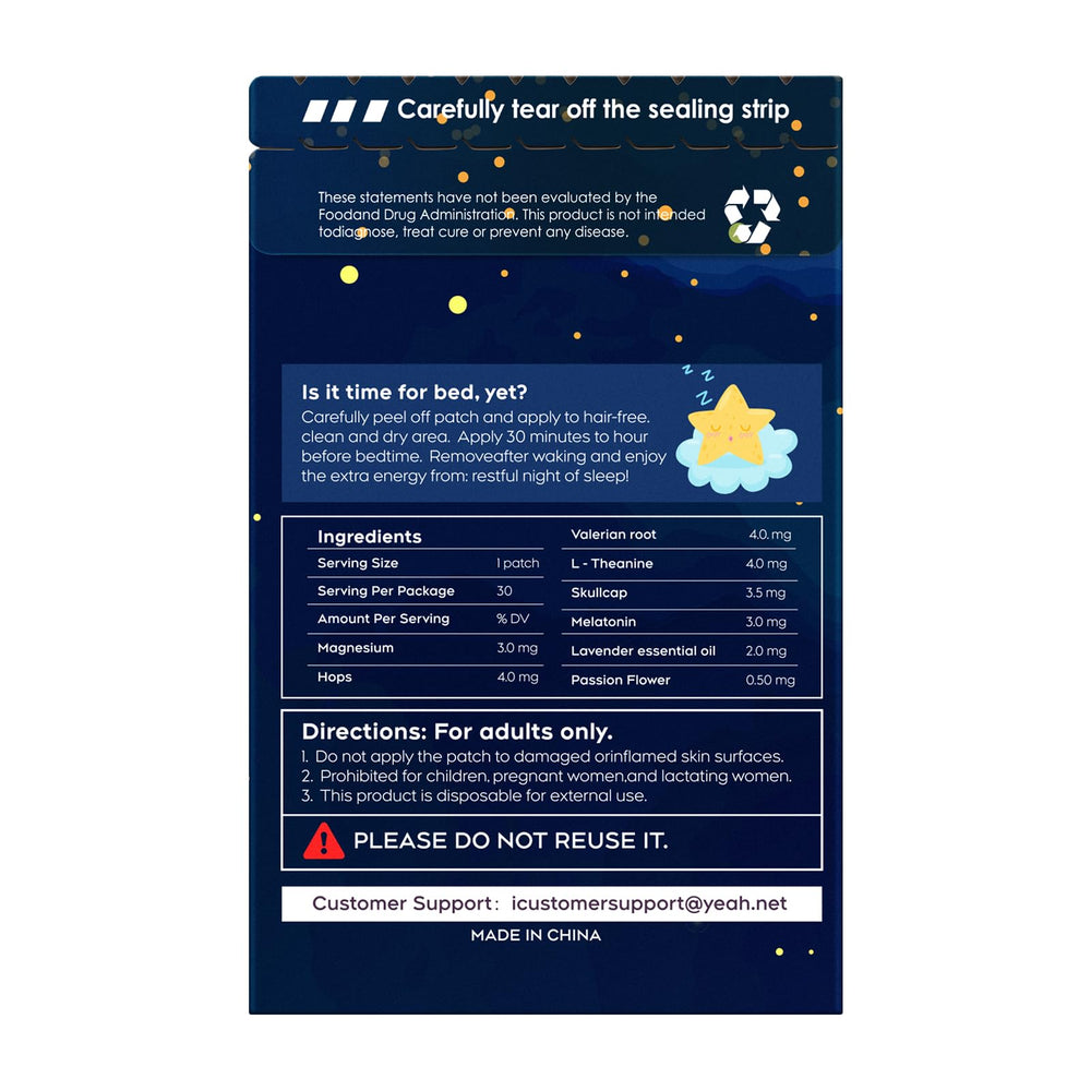 42-pack blue RAAYAM sleep patches included