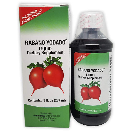 Rabano Yodado El Salvador dietary supplement bottle front view