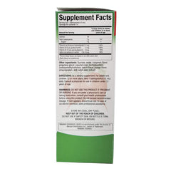 Back label view of Rabano Yodado El Salvador dietary supplement bottle