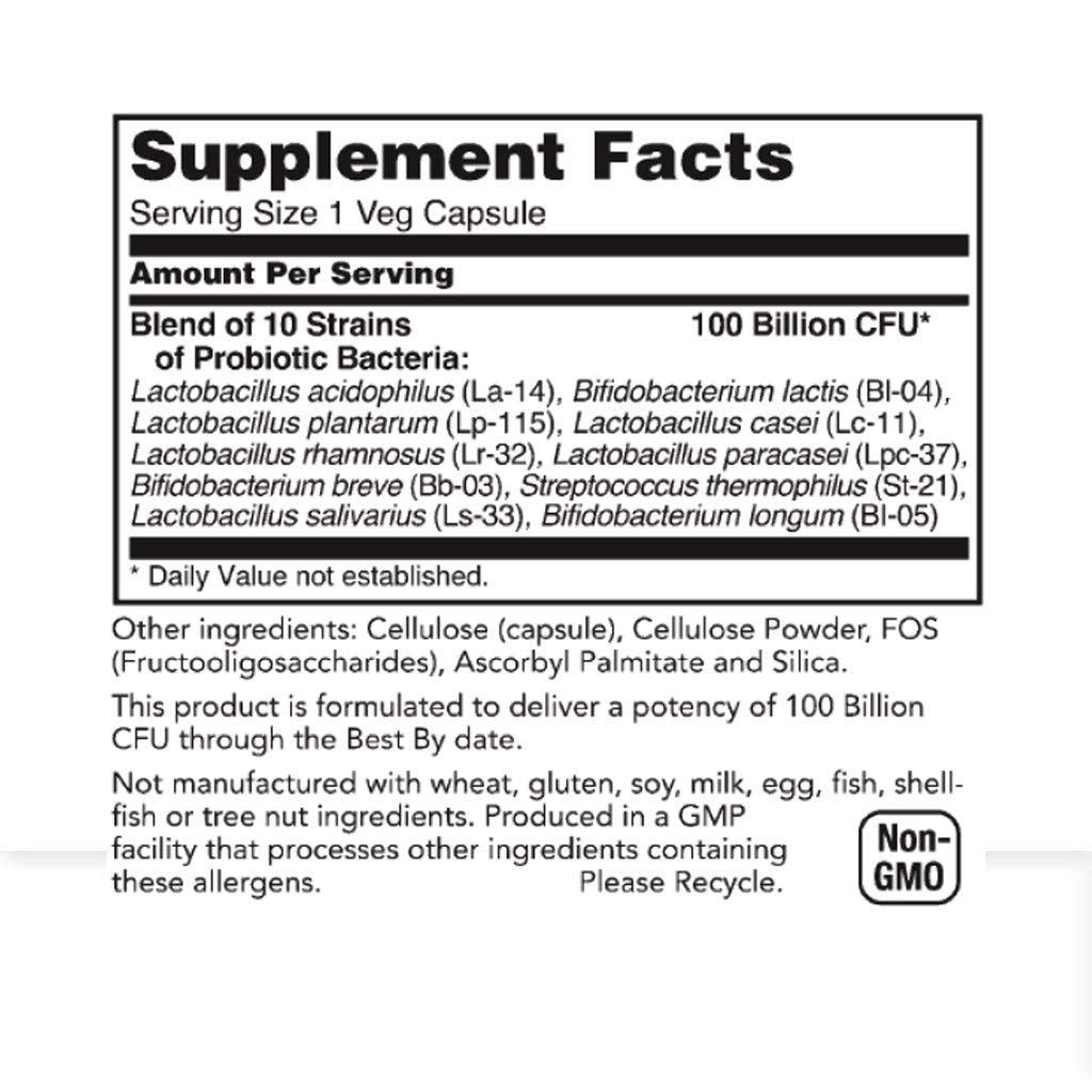 Shelf-stable probiotic bottle with no refrigeration