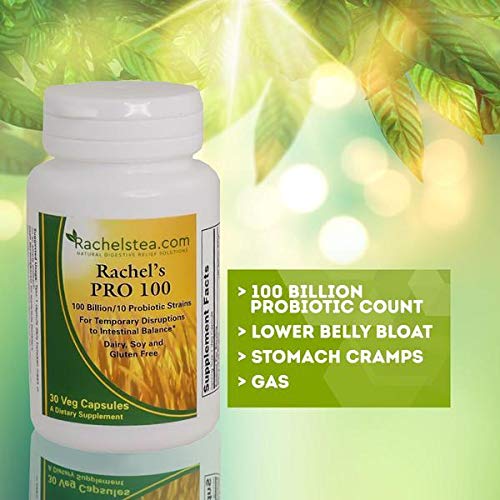 Full product shot of Rachel’s Pro 100 Probiotic bottle