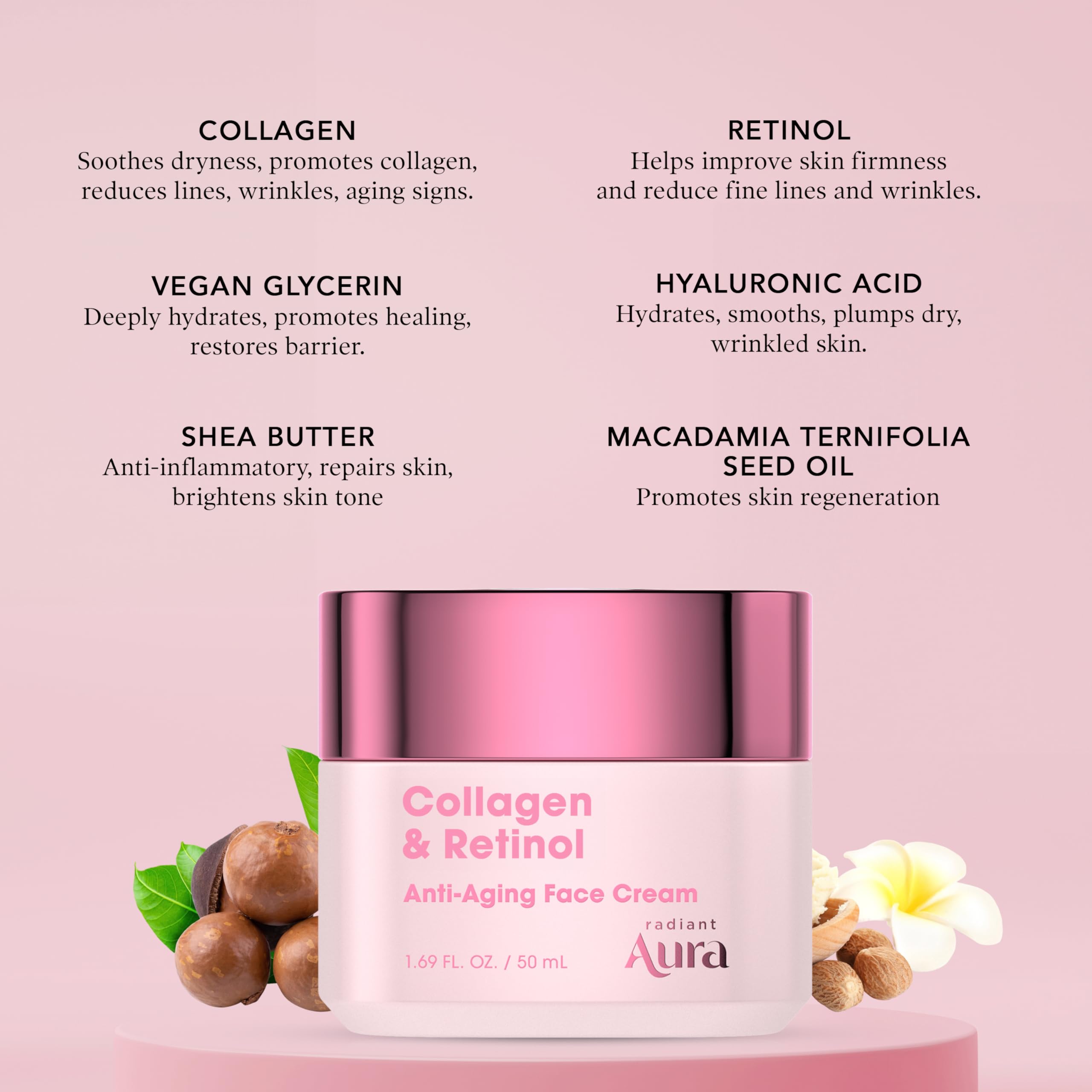 Radiant Aura bottle on dresser highlighting premium Korean skincare ritual.