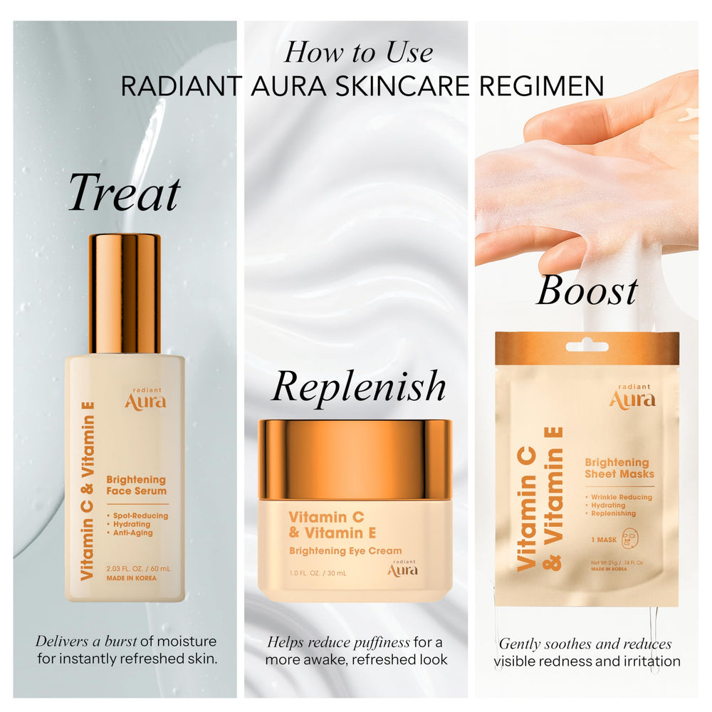 Radiant Aura vegan clean beauty formula emphasizes ethical skincare benefits.