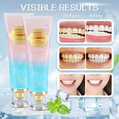 Front view of Radiant Whitening Toothpaste packaging