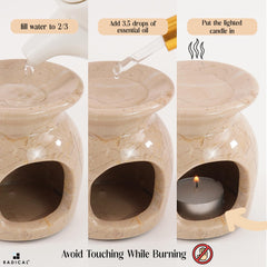 Radicaln Marble Oil Burner packaging emphasizes secure, gift-ready presentation for special occasions.