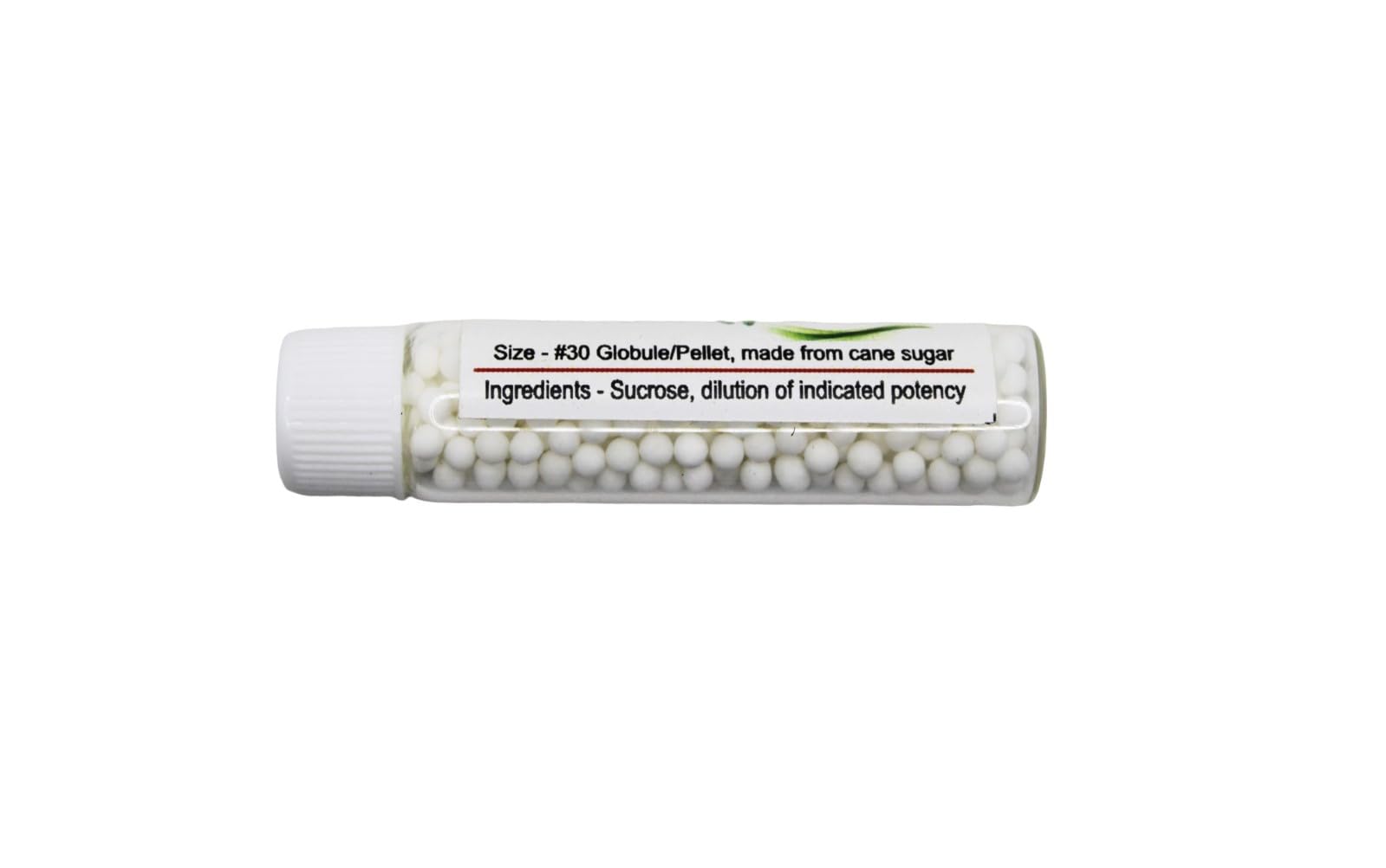 Close-up of uniform radium bromide homeopathic pellets
