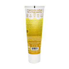 Ingredients panel for Radius Organic Kids Toothpaste Coconut Banana
