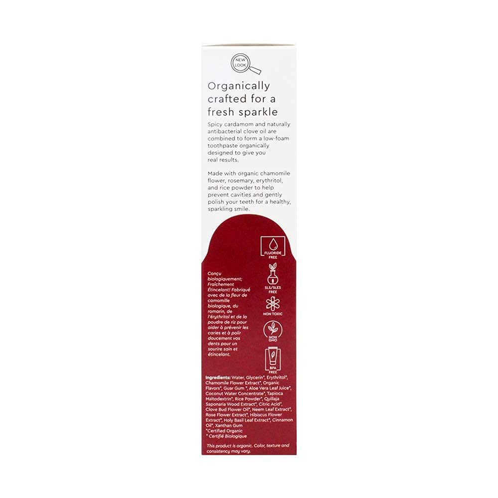 Artwork featuring clove bud and cardamom on the packaging