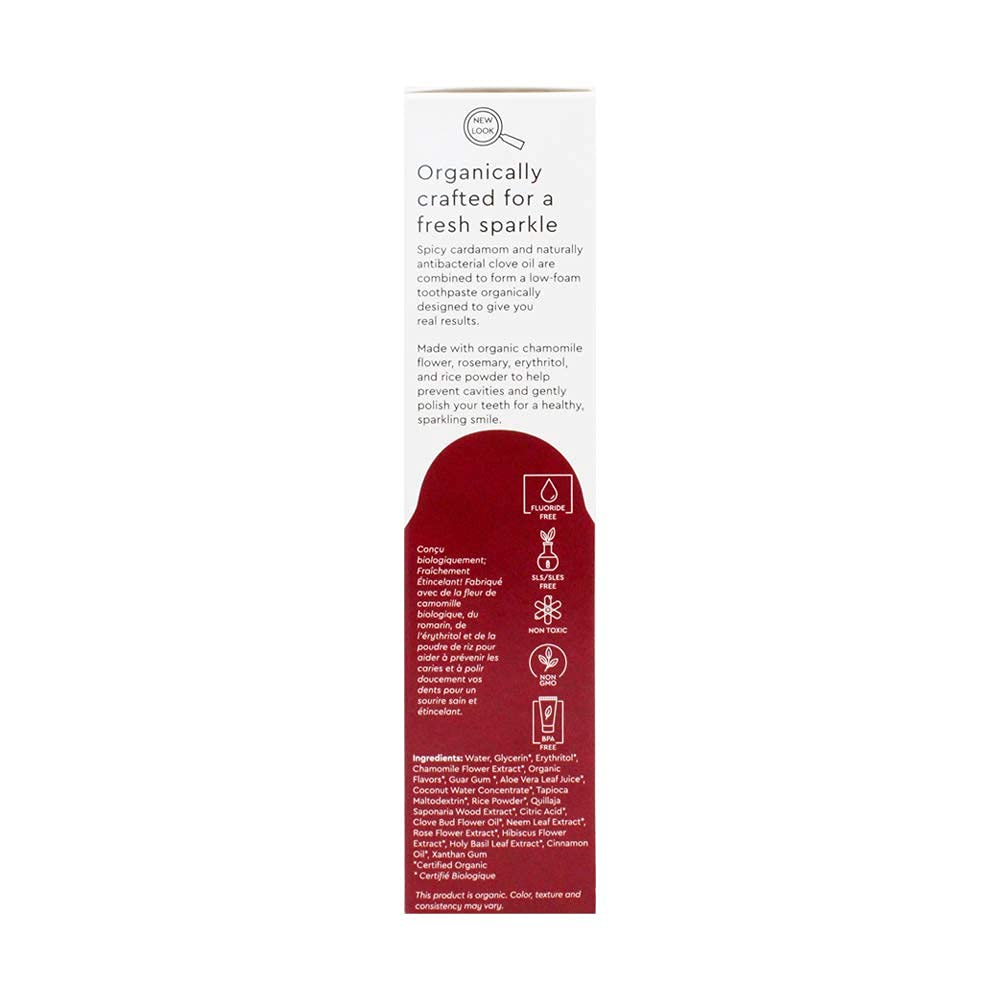 Flavor close-up for Clove Cardamom toothpaste