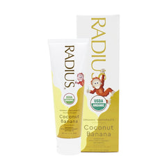Flavor concept visuals for Coconut Banana toothpaste