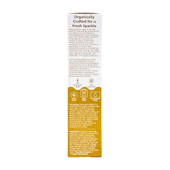 Close-up of toothpaste tubes with Coconut Banana flavor
