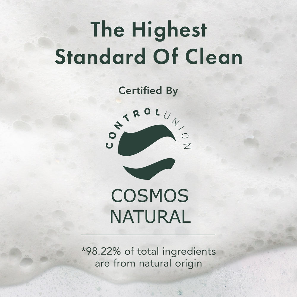 Rael daily-use foam cleanser emphasizes light foam for routine care.