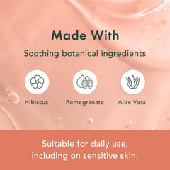 Rael pomegranate-extract image showcases antioxidant-rich botanicals for daily care.