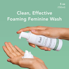 Rael Feminine Wash unscented bottle ideal for sensitive skin.