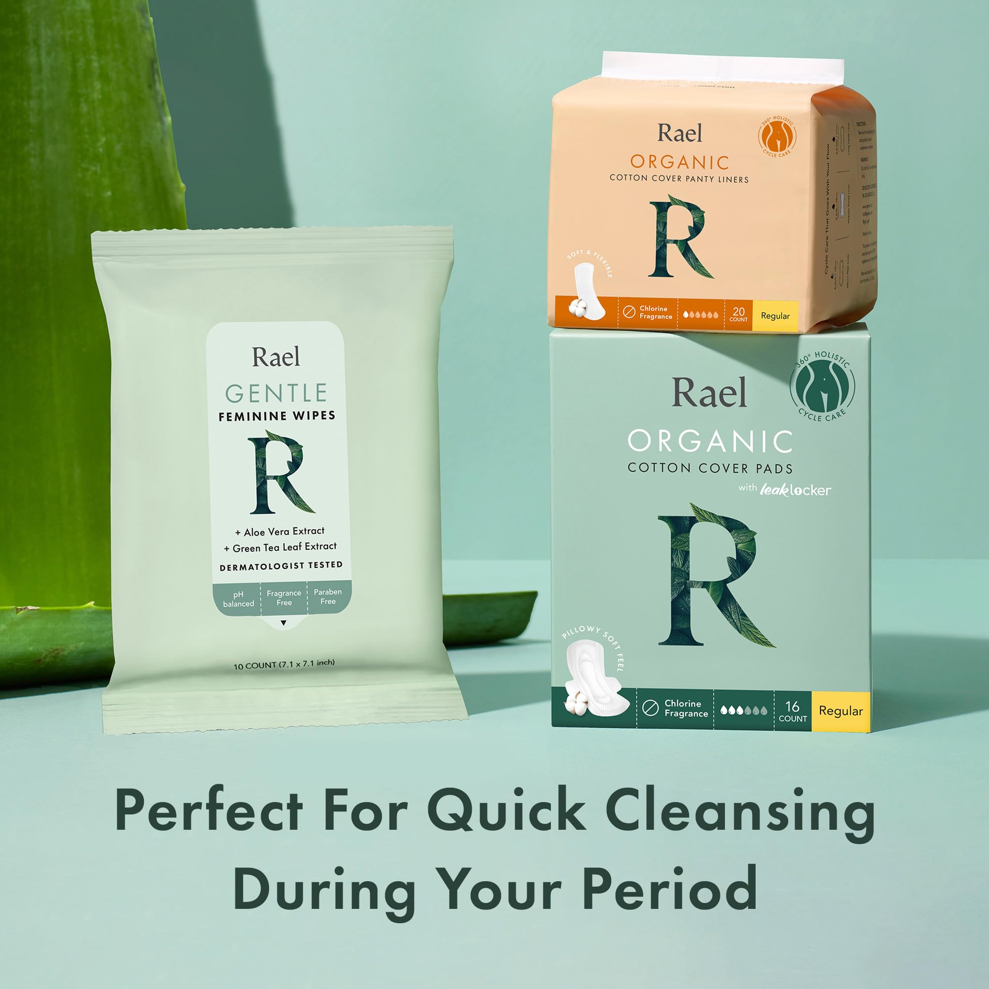 Rael feminine wipes all-skin-types suitability makes daily refreshing easy.