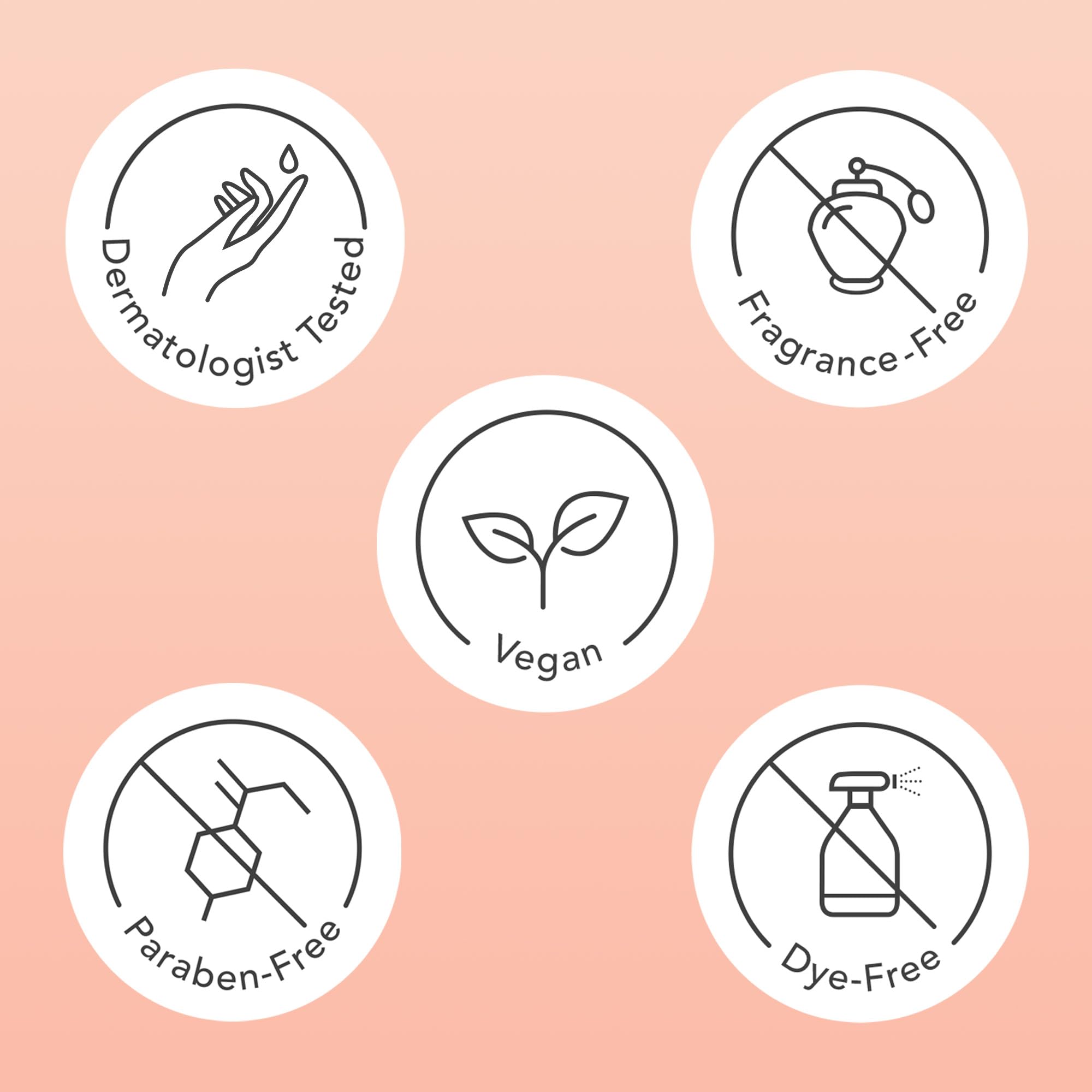 Rael dermatologist-tested label close-up underscores skin-safety for daily use.
