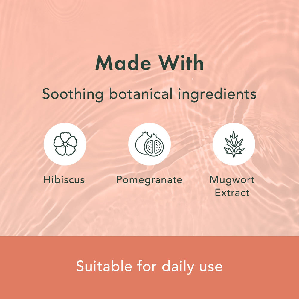 Rael feminine wipes hibiscus close-up highlighting nature-inspired botanicals for gentle cleansing.