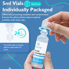 RAELIS 300ml total saline solution box label