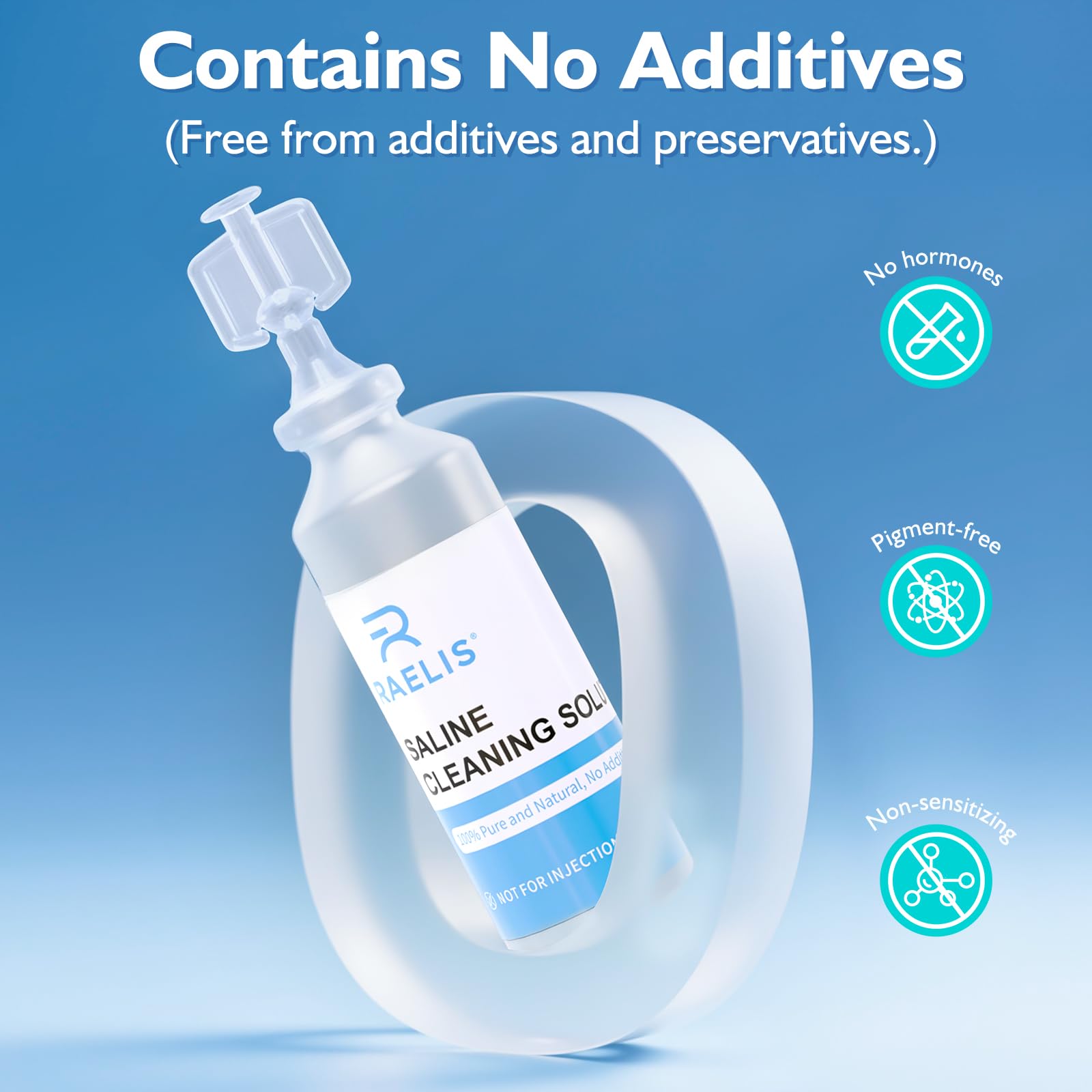 Travel-ready RAELIS saline bottles in a box