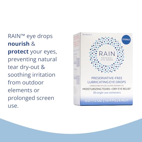Rain eye drops with contact-lens-friendly formula supports daily wear.