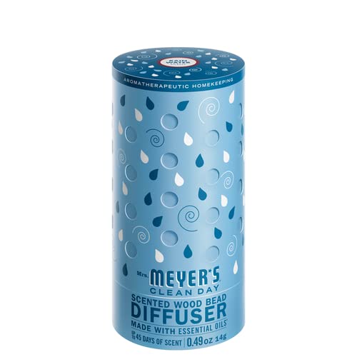 Rain Water Scented Wood Bead Diffuser with garden-inspired scents, featuring repurposed wood beads and a white-flower aroma.