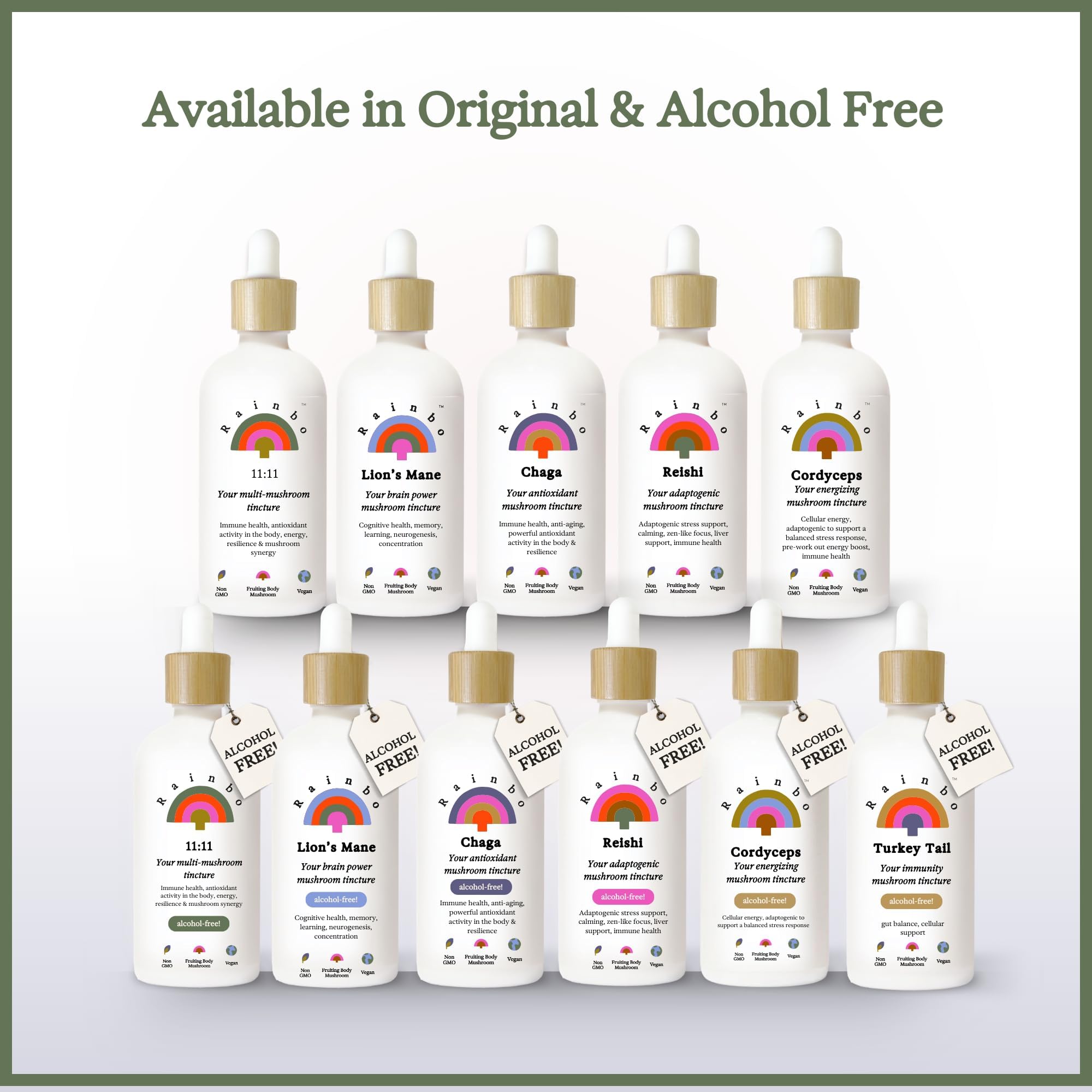 Gift-ready Rainbo tincture packaging