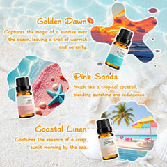 Coastal Linen 10ml essential oil bottle – Rainbow Abby Beach Collection