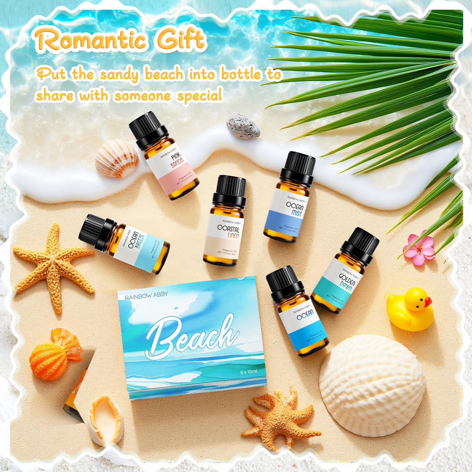 Gift packaging image for Rainbow Abby Beach Essential Oils Set