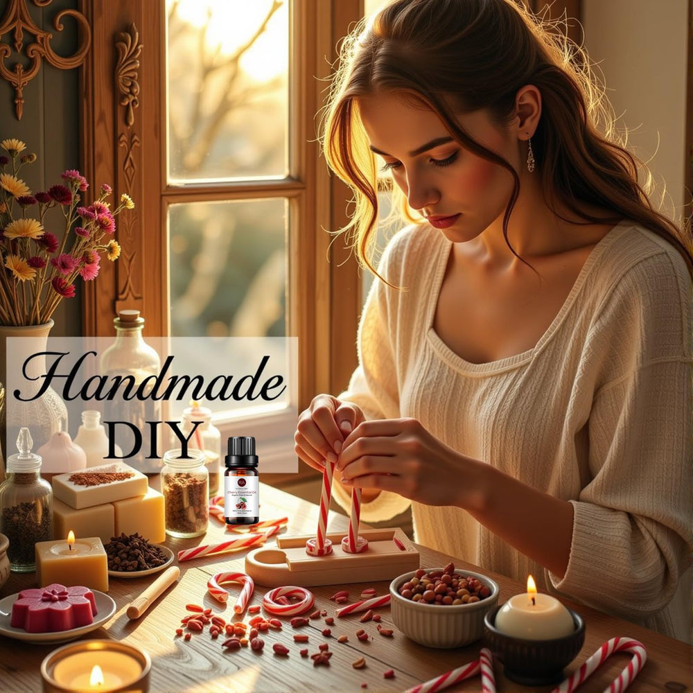Aromatherapy setup featuring RAINBOW ABBY Cherry Oil